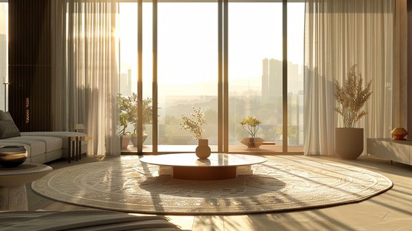 Harmonisez votre espace avec un tapis rond de 300 cm